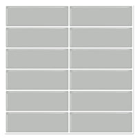 1 x RAW Customer Returns DEWOO Gray Tile Stickers Adhesive Tiles Kitchen Back Wall Self-Adhesive Wall Tiles Kitchen Bathroom Pack of 10 30.5 x 30.5 cm  - RRP €36.88