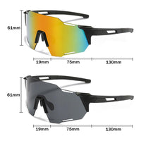 1 x RAW Customer Returns SAIJIAN 2 Pieces Cycling Glasses Men and Women Sports Sunglasses Anti-UV Cycling Glasses Outdoor Protective Glasses Windproof and Dustproof - RRP €13.18