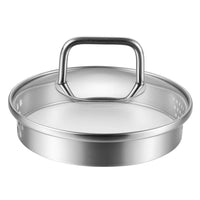 1 x RAW Customer Returns jalz jalz Stainless Steel Pot with Glass Lid Classic Cookware Sauce Pan 1.5L for Cooking Milk, Sauces, Pasta, Noodles - RRP €25.98