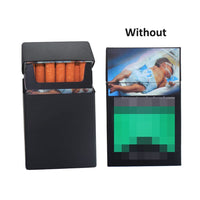 1 x RAW Customer Returns Boshiho Silicone Cigarette Case Cigarette Case Lid Lightweight Soft Cigarette Case Box Fashion Design Style Full Pack Protective Case Pack of 2 Black  - RRP €14.02