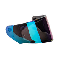 1 x RAW Customer Returns Viviance Motorcycle Full Face Helmet Visor Motocross Helmet Visor Shield Goggle Lens Compatible with FF800 FF320 FF328 FF353 - Colorful - RRP €20.56