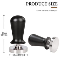 1 x RAW Customer Returns Ezebesta 53mm Coffee Tamper Pressure Regulating Stainless Steel Calibrated Espresso Stamp with Handle 30lbs Contact Pressure Portafilter Accessories - RRP €24.18