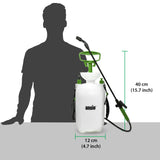 1 x RAW Customer Returns ANSIO Garden Sprayer 5 Liter Pressure Sprayer Pump Action, Weed Killer, Water Pump Sprayer, Ideal for Pesticides, Insecticides, Fungicides. - RRP €28.25