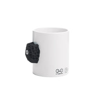 1 x RAW Customer Returns YY Vertical Climbing Ceramic and Resin Mug 30cl Black - RRP €20.06