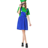 9 x Brand New VISVIC Super Brothers Cosplay Costume, Costume with Hats and Mustache, Classic Cosplay Costume Unisex Men Women Adults Children for Carnival Halloween, Green Boys, L - RRP €303.39