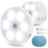 1 x RAW Customer Returns Aigostar 4 Pack 6500K Night Light Children with Motion Sensor, Self-Adhesive Cabinet Lighting Rechargeable USB, 0.5W Night Lamp for Children s Room, Bedroom, Stairs, Hallway, Bathroom, Kitchen - RRP €20.0