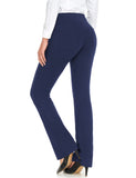 1 x RAW Customer Returns SAFORT Regular Tall Bootcut Yoga Pants with 71cm 76cm 81cm 86cm Inseam, 4 Pockets, Long Bootleg Pants - Blue - S - RRP €44.45