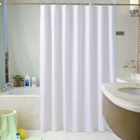 3 x Brand New  LCAWEI White Shower Curtain 100 Polyester Fabric Mildew and Mildew Resistant, 240 Degree Waterproof Extra Long Shower Curtains, Heavy Hem 240 x 200 cm  - RRP €61.2