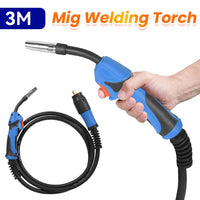 1 x RAW Customer Returns MIG Welding Torch Gun MB-15AK 4 Meter Euro EU Connector Gas Gun Conversion Binzel Type for MIG MAG Welder - RRP €21.6