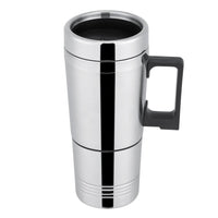 1 x RAW Customer Returns Cocoarm 300 ml car water heating cup travel kettle stainless steel 24V electric portable coffee mug heating cup tea maker with cigarette lighter 24V  - RRP €21.8