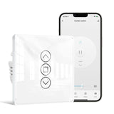 1 x RAW Customer Returns MOES 2.5D Wifi Blinds Switch, Smart Curtain Switch, Percentage Control, Compatible with Alexa and Google Home, APP Control and Timer Function, Neutral Wire Required - RRP €24.58