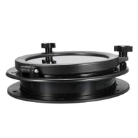 1 x RAW Customer Returns SparY Porthole 21cm Durable Round Window Easy Install Accessories Hatch Pre-Drilled ABS Car Black Universal Opening - RRP €39.99