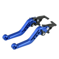 1 x RAW Customer Returns Keenso Double Disc Brake Lever, Aluminum Alloy Motorcycle Clutch Lever Levers Blue Quad Right Brake Lever - RRP €34.69