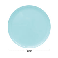 1 x RAW Customer Returns Youngever 9 Pieces 20CM Large Plastic Plates, Reusable Plastic Plate Set, Party Tableware, Microwave Safe, Dishwasher Safe Coastal  - RRP €17.14