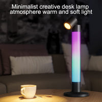 1 x RAW Customer Returns ALED LIGHT LED Ambience Table Lamp, Work with Alexa and Google Home, Dimmable Rotating Top Reading Lamp, App Voice and Remote Control, Music Sync Mode, RGBW Lighting for Bedroom, Gaming Room - RRP €36.38