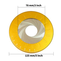 1 x RAW Customer Returns Adjustable circle template 25-78 mm, circle drawing tool, stainless steel round drawing tool, compass circle drawing tool, drawing circle drawing ruler - RRP €24.6