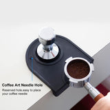 8 x Brand New Coffee Tamper Mat, Coffee Mat, Espresso Tamper Mat, Coffee Tamping Mat, Coffee Tamper Mat, Silicone Espresso Tamping Corner Coffee Tamper Holder Pad with Coffee Grinder Brush, for Home Kitchen Caf  - RRP €64.4