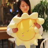 1 x RAW Customer Returns Flower Floor Pillow Sun Shape Cute Seat Cushion Chair Cushion Oversized Throw Pillow Cute Sun Cushion Plush Toy for Home Decor Kids Women Gifts 58cm - RRP €19.04