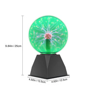 1 x RAW Customer Returns Comely Plasma Ball, Plasma Ball Lamp 6 Inch, Magic Plasma Ball, Touch Sensitive Plasma Ball Light for Christmas Birthday Gifts, Decoration, Children, Home, Green Light - RRP €21.04