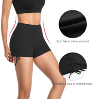 1 x RAW Customer Returns VUTRU Women s Swimming Shorts Short High Waist Swimming Trunks Quick Drying Swimming Pants Yoga Pants Yoga Leggings Black M - RRP €23.18