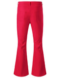 1 x RAW Customer Returns JOGAL Flared Pants Men s 70s Carnival Disco Flared Pants Red XXL - RRP €39.99