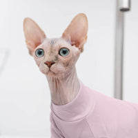 1 x Brand New Hjumarayan Sphynx Cat Clothes Summer Hairless Cat Clothes, Cotton Costume for Cat, Breathable Cat Clothes Cat Pajamas for Sphynx, Cornish Rex, Devon Rex, Peterbalg Pink, XL  - RRP €16.99