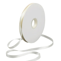 1 x Brand New Dimeho satin ribbon white 10 mm double-sided gift ribbon thin solid satin ribbon decoration present wide ribbon fabric ribbon woven ribbons for crafts hanging labels - RRP €6.49