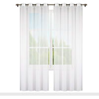 3 x Brand New Flying Curtains 2 x decorative curtains 145x220cm for living room bedroom Window curtain with loops eyelets for room Decoration panel curtains Modern Home Room Decor P-TY-1 White - RRP €45.06