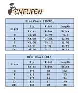 1 x Brand New CNFUFEN shorts women jeans shorts women comfortable casual wide jeans women plus size women shorts summer elastic with pockets black S - RRP €34.99