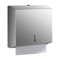 1 x RAW Customer Returns modunful Wall Mounted Paper Towel Dispenser, Multi-Fold Paper Towel Dispenser, Large Capacity, Stainless Steel, Suitable for Bathrooms and Public Places - RRP €31.43