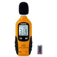 1 x RAW Customer Returns Cadrim Digital Sound Level Meter, Portable Sound Level Meter 30dB to 130dB Decibel Meter with LCD Display for Factories and Roads - RRP €24.19