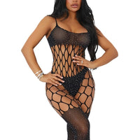 2 x Brand New HOTSO Women s Nylon Body Ouvert Bodystocking, Women Stockings Fishnet Dresses Panties Set Halterneck Mesh Body Lingerie Catsuit for Nightwear Romantic Date Wear Pink  - RRP €55.2