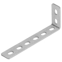 1 x RAW Customer Returns Pack of 10 adjustable mounting brackets with 8 long holes, 155 x 56 x 24 mm L-shaped angle connectors, 90 degree adjustable angle metal angle brackets heavy-duty angle, thickness 2.7 mm - RRP €23.28