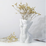 3 x Brand New Exogio Female Body Vase Boho, Aesthetic Flower Vase for Pampas Grass, Modern Chic Sculpture Vase White, Ceramic Dried Flower Vase, Wedding, Living Room Office Home Decor - RRP €61.2