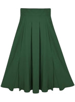 1 x RAW Customer Returns Women s High Waist Maxi Skirt Pockets with Side Slit Long A-Line Skirt Army Green M - RRP €31.16