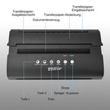 1 x RAW Customer Returns Bestauty Thermal Tattoo Paper Transfer Machine with 20 Sheets of Transfer Paper, Tattoo Machine Set Thermal Printer Tattoo Stencil Tattoo Printer Copier Thermal Printer for Tattoo, Black - RRP €149.99