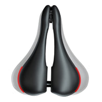 1 x RAW Customer Returns HUGEOAKS bicycle seat, width-adjustable, comfortable bicycle seat with thick memory foam, bicycle saddle suitable for mountain bikes, racing bikes and home bikes - RRP €39.32