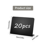 1 x Brand New Mini chalkboard for labels, pack of 20 buffet signs, price tag stands, plastic chalkboard signs for buffet, wedding, bakery, party, school - RRP €16.8