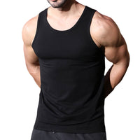 1 x RAW Customer Returns Men s Cotton Sleeveless Tank Top for Gym Workout Bodybuilding Fitness, Black, M - RRP €24.0