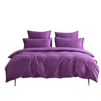 1 x RAW Customer Returns RFFLUX 100 Microfiber Summer Bedding Set 135x200 cm 2 Pieces Purple Silk Bedding with Zipper Ultra Soft Breathable Luxury Smooth Satin Children s Bedding with Pillowcases 80x80 - RRP €23.17