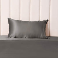 1 x RAW Customer Returns THXSILK 25 Momme Silk Pillowcase for Hair and Skin - Mulberry Silk Pillowcase - Hypoallergenic with Hidden Zipper - Pure Silk on Both Sides... Charcoal, 40x80cm  - RRP €36.28