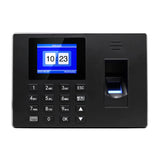 1 x RAW Customer Returns Bisofice Biometric Fingerprint Attendance Machine Fingerprint Password ID, Employee Check-in Recorder with 2.4 inch Display Multi-Language Support - RRP €39.98