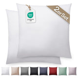 1 x RAW Customer Returns Blumtal Mako satin pillowcase 40x40 cotton white - set of 2 pillowcases made of 100 cotton - elegant glossy look zipper - satin pillowcase for pillows 40x40 decorative pillows sofa cushions - RRP €9.3