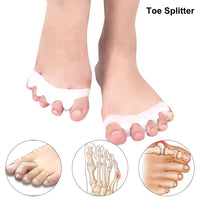 6 x Brand New Toe spreader silicone, toe separator, correction for all toes, 4 pieces silicone toe separator for pedicure toe correction hallux valgus splint ball protection, toe spreader, women and men - RRP €52.26