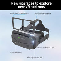 1 x RAW Customer Returns  Newest VR glasses 3D, VR glasses virtual and comfortable for 4.5-7.2 inches All Smartphone, Samsung, Android, 90-100 viewing angle, 360 rotatable, with controller black  - RRP €37.96