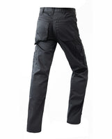 1 x RAW Customer Returns WORK IDEA Men s Work Trousers - Black Trousers Men s Cargo Pants with Inside Knee Pockets - RRP €30.23