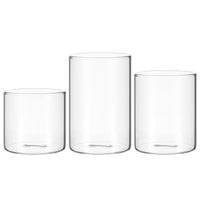 1 x Brand New Angoily Set of 6 Glass Cylinder Vases Clear Glass Cylinder Vases Centerpieces Glass Hurricane Candle Holders Pillar Candles Floating Vase Decoration 1YS39KT552316TLX36 8x6.5cm - RRP €23.99