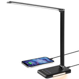 1 x RAW Customer Returns BIENSER Desk Lamp, LED Table Lamp, 5 Colors and 10 Dimmable Brightness Levels, 560LM LED Desk Lamp with Night Light, USB Connection, Memory Function, 6000K, Black - RRP €26.21