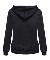 1 x RAW Customer Returns SwissWell fleece jacket women s hoodie with hood sweat jacket warm basic hooded jacket with zip causal hoodie plush jacket women s winter jacket for women black - RRP €49.4