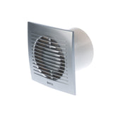 1 x RAW Customer Returns EUROPLAST 100mm bathroom fan with humidity sensor and timer Quiet fan - plastic - silver - RRP €30.24